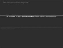 Tablet Screenshot of fashioninspirationblog.com